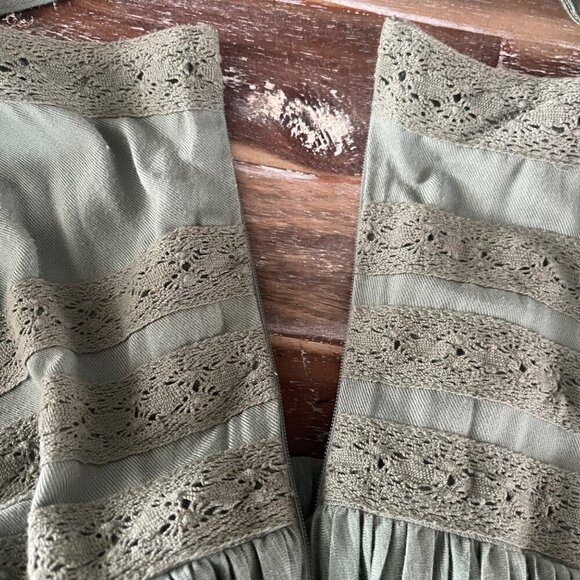 Matilda Jane Joanna Gaines Womens Dress S Lace Cottagecore Goblincore Mossy Boho - Picture 6 of 9